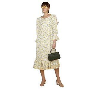 Sheetal Associates Womens Casual Flared Sleeve Crepe
