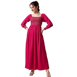 Sheetal Associates Womens Casual Square Neck Crepe