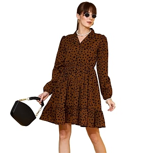 Sheetal Associates Womens Casual Full Sleeve Crepe