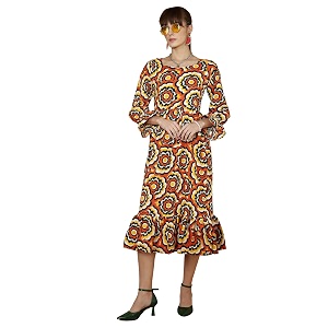 Sheetal Associates Womens Casual Flared Sleeve Crepe