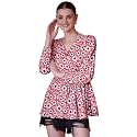 Sheetal Associates Women39s Crepe Puff Sleeves Peplum