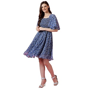 Sheetal Associates Womens Fit and Flare Polka