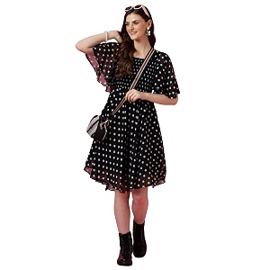 Sheetal Associates Womens Fit and Flare Polka