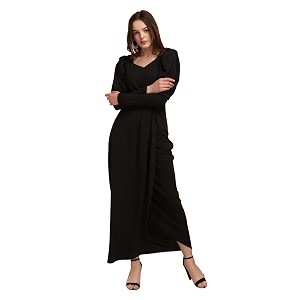Sheetal Associates Womens Puff Sleeve Wrap Bodycon