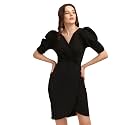 Sheetal Associates Women39s Puff Sleeve V-Neck Bodycon