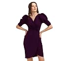 Sheetal Associates Women39s Puff Sleeve V-Neck Bodycon