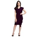 Sheetal Associates Women39s Short Sleeve V-Neck Bodycon