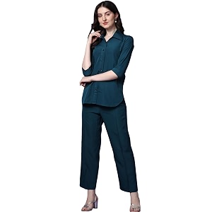 Sheetal Associates Womens Solid Casual Co ords