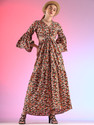 Sheetal Associates Women Fit and Flare Multicolor