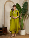 Sheetal Associates Women Pure Silk Kurti Pant