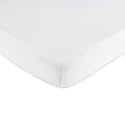 SheetWorld Baby Fitted Pack N Play Playard Sheet 24 x 42 inches, 100% Cotton Jersey Hypoallergenic, Solid White, Made in USA, Compatible with BabyBjorn Travel Crib Lite, and All 24 x 42 Mattresses