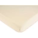 SheetWorld Baby Fitted Pack N Play Playard Sheet 24 x 42 inches, 100% Cotton Jersey Hypoallergenic, Solid Ivory, Made in USA, Compatible with BabyBjorn Travel Crib Lite, and All 24 x 42 Mattresses