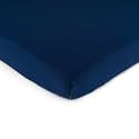 SheetWorld Baby Fitted Pack N Play Playard Sheet 24 x 42 inches, 100% Cotton Jersey Hypoallergenic, Solid Navy, Made in USA, Compatible with BabyBjorn Travel Crib Lite, and All 24 x 42 Mattresses