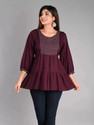 Sheffali Creation Casual Printed Women Black Top