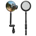 SHEJISI Bike Mirror, Bike Mirrors Handlebar Mount, HD Wide-angle 360° Adjusted Bike Rear View Mirror, Anti-impact/explosion/glare, Fits for Mountain Bikes,E-bike, Bicycle, Scooter (reflective film)