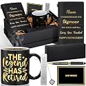 Shellwei 6 Pcs Christian Gift Set Mug Notebook Pen Black Retirement