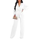 shengfan Formal Jumpsuits for Women Dressy Evening Sexy Deep V Neck Plus Size Long Wide Leg Pants Rompers Clubwear