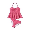 SHENHE Girl's 2 Piece Halter High Waisted Swimsuit Bathing Suit Bikini Sets