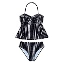 SHENHE Girl's 2 Piece Halter High Waisted Swimsuit Bathing Suit Bikini Sets