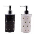 SHENRON Refillable Handwash Soap Dispenser | Unbreakable Liquid Soap/Shampoo/Hand wash/Sanitizer/Lotion Dispenser Bottle for Kitchen, Wash-Basin and Bathroom (1700 Pearl, Set of 2)