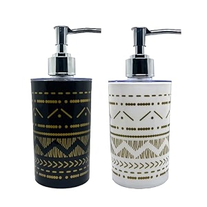 shenron refillable handwash soap dispenser  unbreakable liquid soapshampoohand washsanitizerlotion dispenser bottle for kitchen wash-basin and bathroom 1700 pearl set of 2