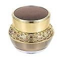SHERCHPRY Travel Containers Vintage Golden Cosmetic Jar, Empty Cream Organizer, Leak-proof Face Cream Bottle, Cosmetics Holding Jar for Lotion Skincare Cream (50g) Glass Containers