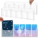 Sherr 2 Pcs Acrylic Brochure Holder Wall Mount with Removable Dividers, 6/ 3 Pockets Large Capacity Literature Display Stand for 4''x 9'',8.5''x11'' Pamphlets, 26.7''x7'' for Of