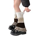 SherryDC Womens Y2k Knit Leg Warmers Harajuku Japanese Long Boot Socks Kawaii Lolita Winter Leg Cover