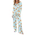 SHESHOW Satin Pajama Set for Women Long