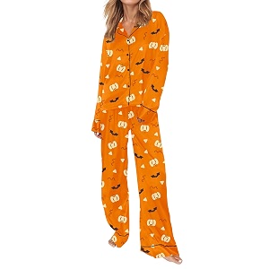 SHESHOW Satin Pajamas for Women Set Long