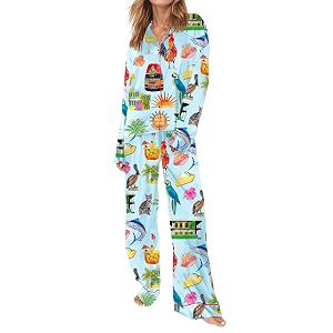 SHESHOW Satin Pajamas for Women Set Long