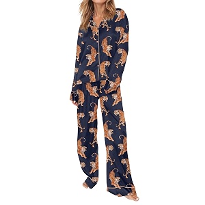 SHESHOW Satin Pajamas for Women Set Long