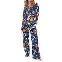 SHESHOW Satin Pajamas for Women Set Long