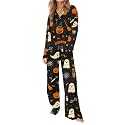SHESHOW Satin Pajamas for Women Set Long