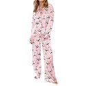 SHESHOW Satin Pajamas for Women Set Long