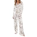 SHESHOW Satin Pajamas for Women Set Long