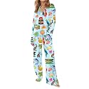 SHESHOW Satin Pajamas for Women Set Long