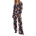 SHESHOW Satin Pajamas for Women Set Long