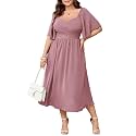 SHESTARR Women39s Plus Size Midi Dress Sweetheart