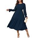 SHESTARR Women39s Plus Size Dress Long Sleeve