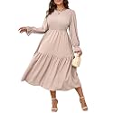 SHESTARR Women39s Plus Size Dress Long Sleeve