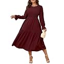 SHESTARR Women39s Plus Size Dress Long Sleeve