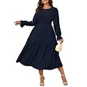SHESTARR Women39s Plus Size Dress Long Sleeve