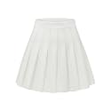 Shestellar Women's High-Waisted Pleated A-Line Mini Tennis Skater Skirt
