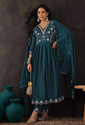 SheWill Embroidered Kurta TrouserPant Dupatta Set