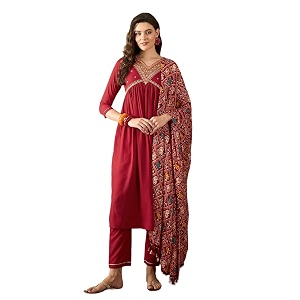 SheWill Womens Mustard American Crepe Zari Sequence