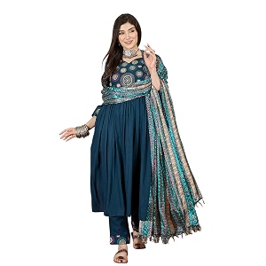 SheWill Womens Mustard American Crepe Zari Sequence