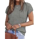 SHEWIN Womens Fall Tops for Women Casual Crewneck Short Sleeve Shirts Cap Sleeve Knit Sweater Vest Summer Tops