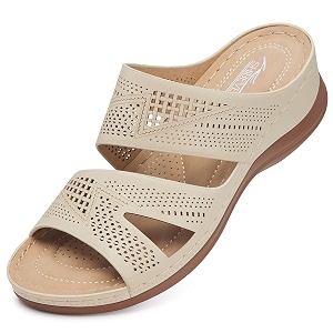 SHIBEVER Wedge Sandals for Women Dressy Comfortable