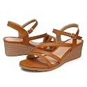 SHIBEVER Wedge Sandals for Women Dressy: Comfortable Low Heel Sandal
